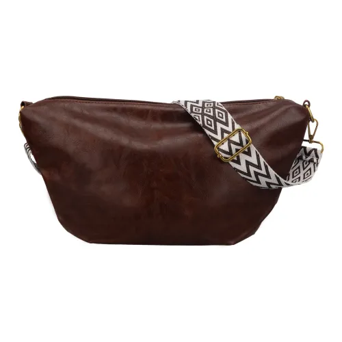 TAKI PU Crossbody Bag Shoulder Bag Regular Unisex Black/Beige/Coffee