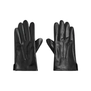 ZARA Sheepskin Gloves Unisex Black