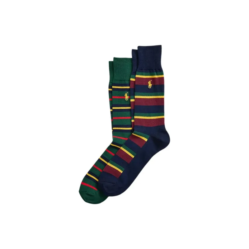 Polo Ralph Lauren Striped Socks Pack Of Two-0