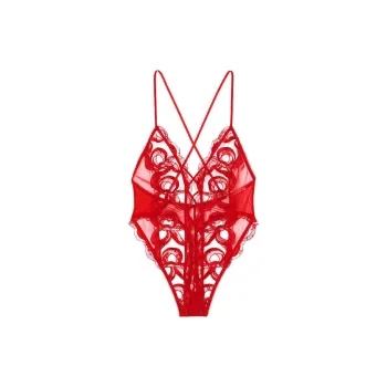 Victoria's Secret 24 Big Show Collection VERY SEXY Jumpsuit Women's Flame Red