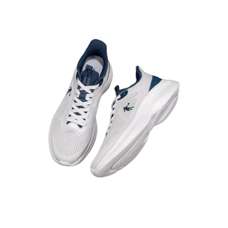 QIAODAN Cushioning, Breathable, Lightweight Low Top Casual Running Shoes Men's White-3