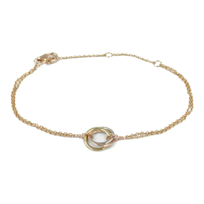 Cartier 2010s 18K Yellow Gold Trinity Bracelet-2