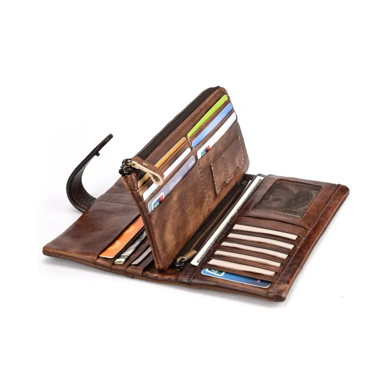 LARTIGENT Top Grain Cow Leather Wallet Men's Multicolor-8
