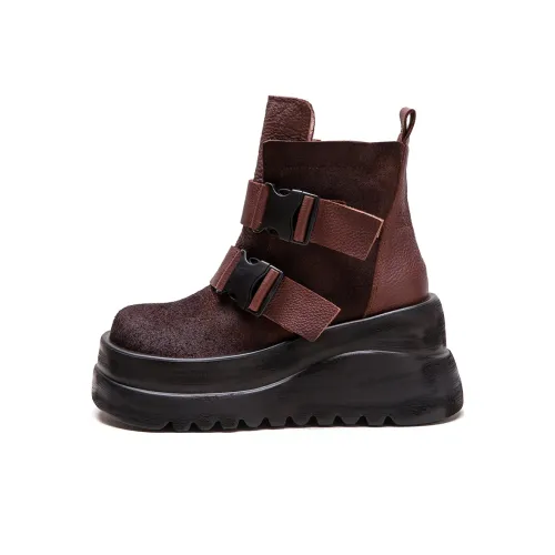 Jay Ankle Boots Women's Brown/Black