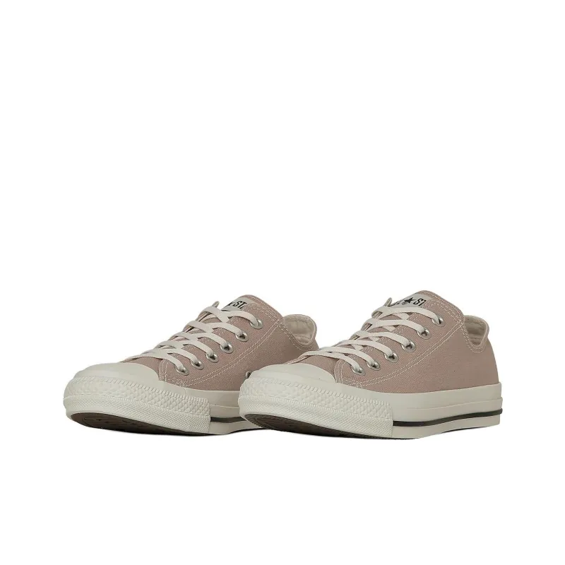 Converse All Star Anti Slip Wear Resistant Low Top Canvas Shoes Unisex Light Khaki-2