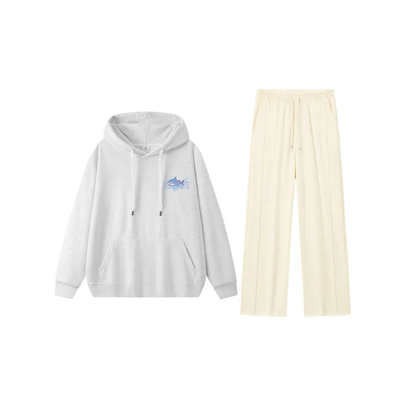 Small Columns Under The Sea Sweatshirt Set Unisex-7