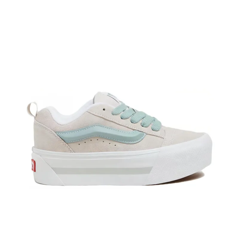 Vans Knu Stack Anti Slip Wear Resistant Low Top Skateboard Shoes Unisex White-1