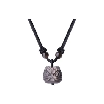 Fengyun Pavilion Obsidian Necklaces Unisex