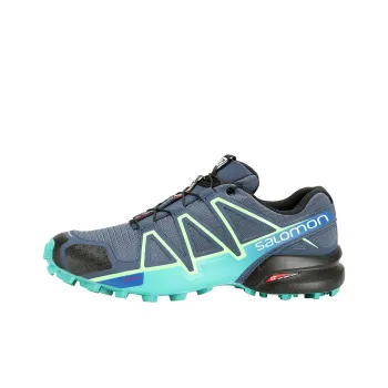 SALOMON Speedcross 4 Wear resistant And Lightweight Low Top Trail Running Shoes Women's Blue