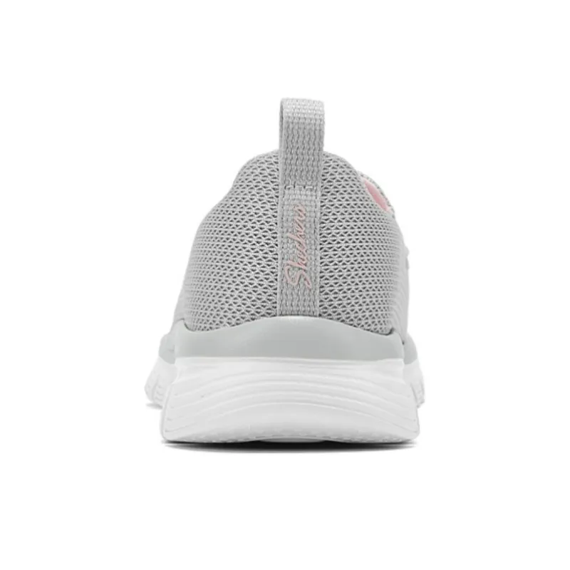 Skechers Sports Life Collection Anti Slip Wear Resistant Low Top Casual Shoes Women's Gray Pink-3