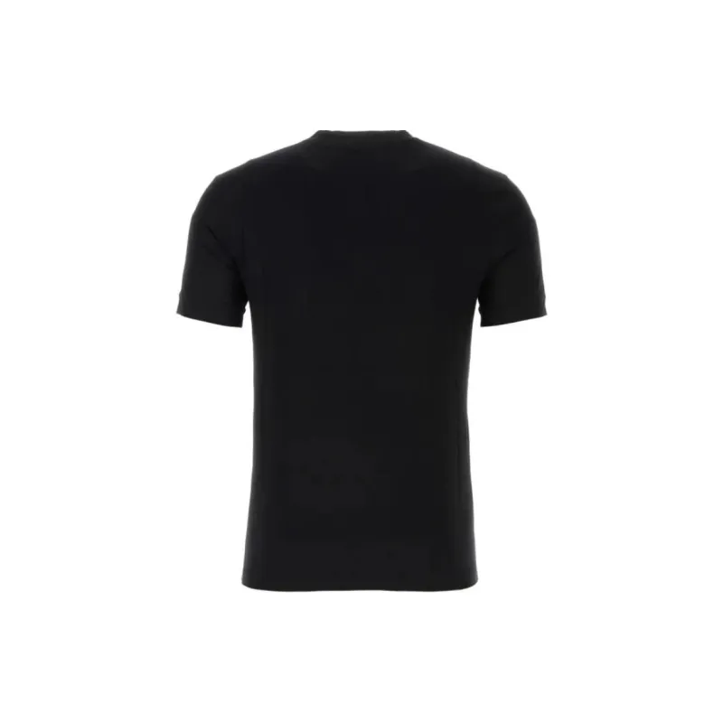 GIORGIO ARMANI V neck T shirt Icon In Stretch Viscose Jersey-1