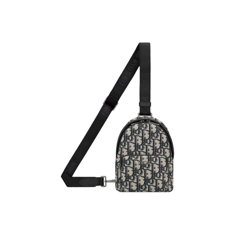 DIOR Cotton Shoulder Bag Mini Kids' Gray Green-2