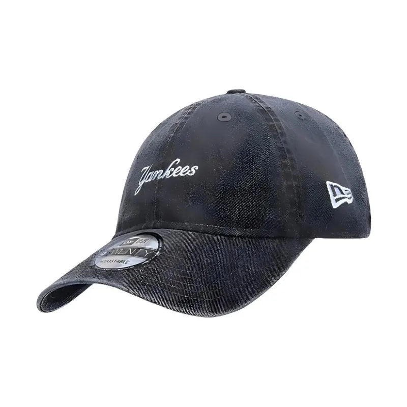 New Era Embroidered Letter Polyester Baseball Cap Gray-1