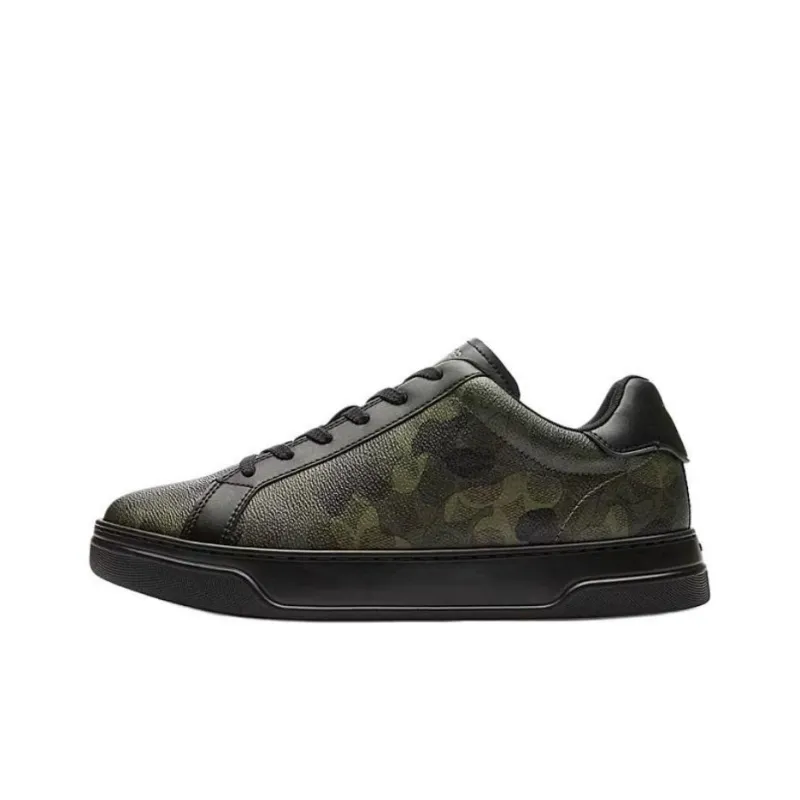 COACH Highline Low Top Skateboard Shoes Men's Black-0