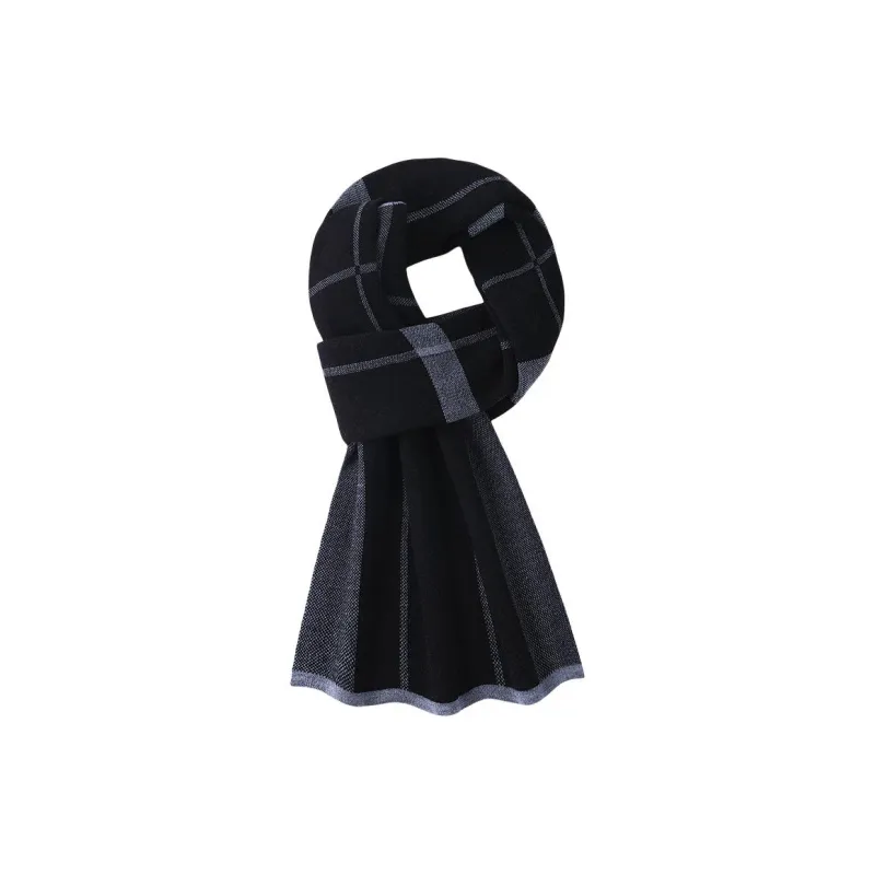 Red Bean 4.2% Wool Knit Scarves Men's-0