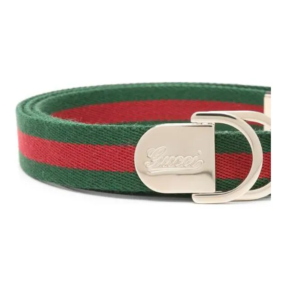 GUCCI Web-canvas Logo-buckle Belt-1