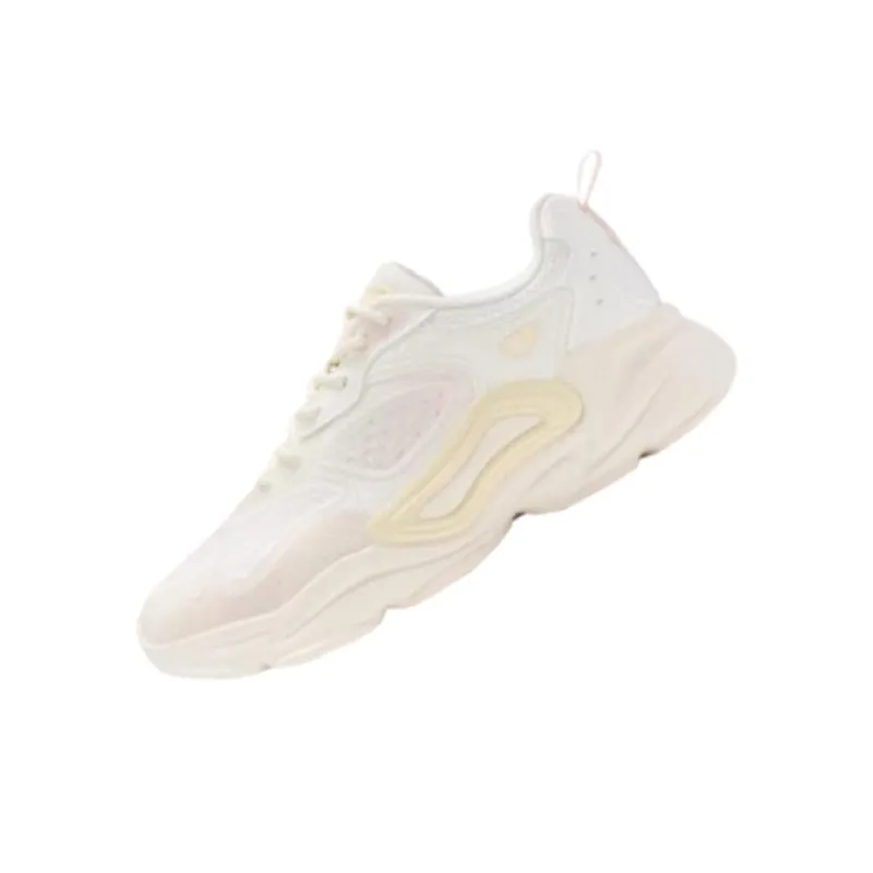 XTEP Nomadic Anti Slip And Wear Resistant Lightweight Low Top Sports Casual Shoes Women's White Pink-2