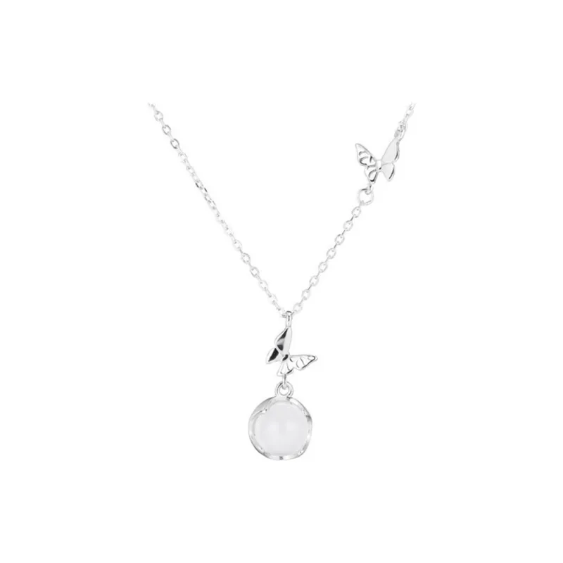 Long Fu Chalcedony Necklaces Women's-0