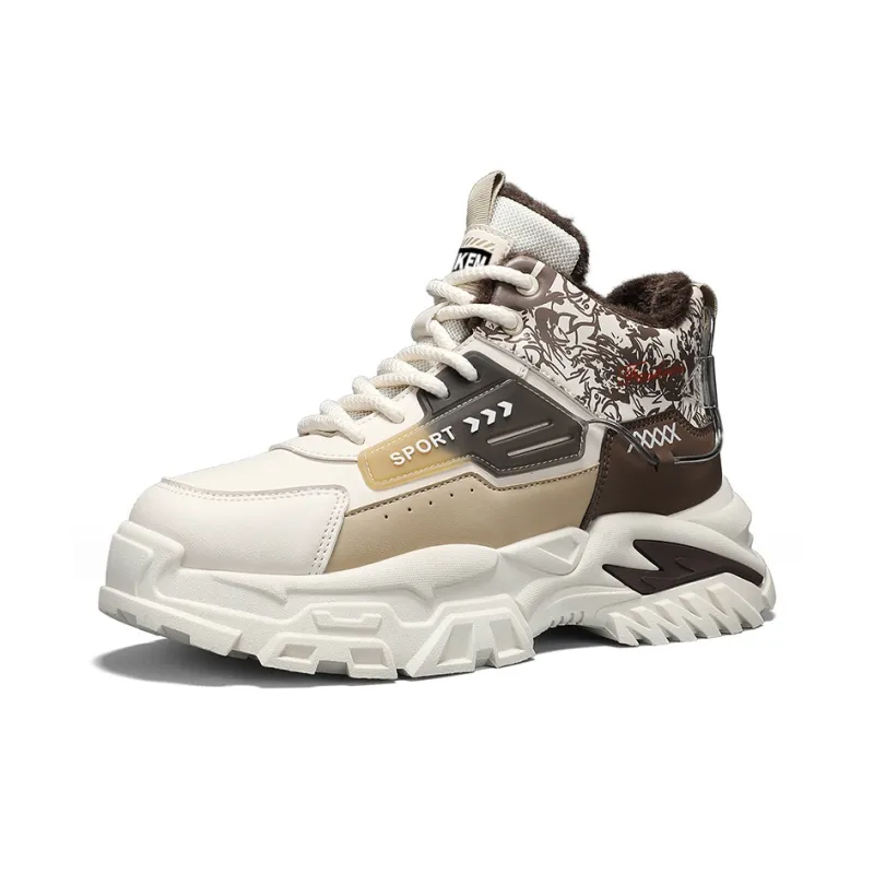 JKEM Anti-Slip And Wear-Resistant Height Increasing High-Top Chunky Sneakers Men's-6