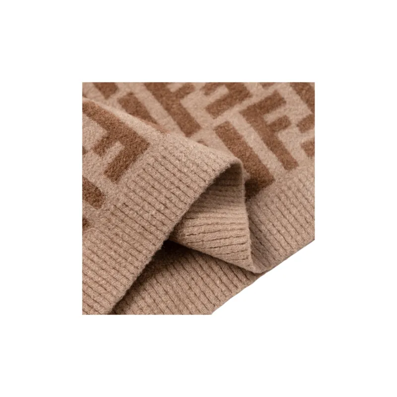 FENDI FW22 Casual Long Skirts Women's Brown-5