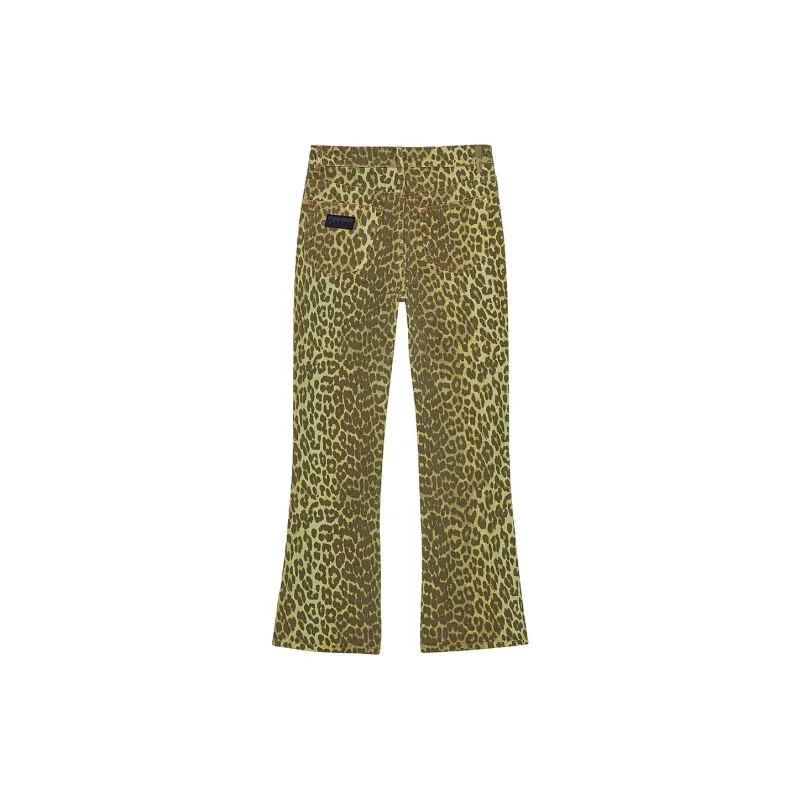 GANNI SS24 Jeans Women's Celery Green-1