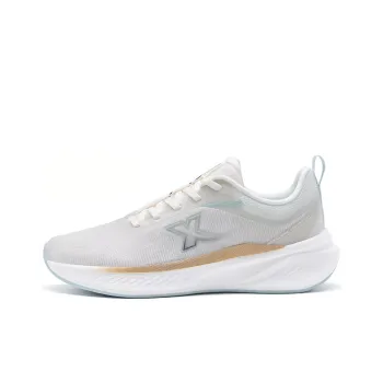 XTEP Cushioning Wear Resistant Low Top Running Shoes Women's White Green