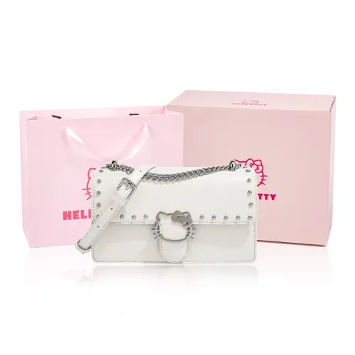 MESUCA Sanrio Collaboration Kitty Series PU Shoulder Bag Regular Women's White/Black/Brown