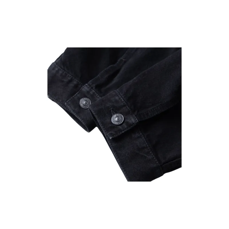 Balenciaga Denim Jacket Regular Fit Men's Black-6