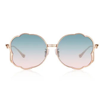 Lao Feng Xiang Β Titanium Butterfly Sunglasses Women's