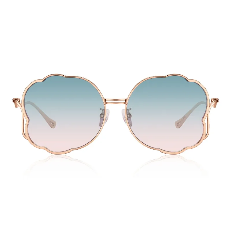 Lao Feng Xiang Β Titanium Butterfly Sunglasses Women's-0
