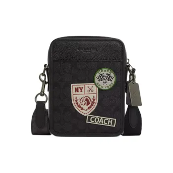 COACH Sullivan Coated Canvas Canvas Bag Crossbody Bag Shoulder Bag Mini Men's Charcoal