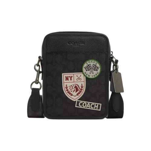 COACH Sullivan Coated Canvas Canvas Bag Crossbody Bag Shoulder Bag Mini Men's Charcoal
