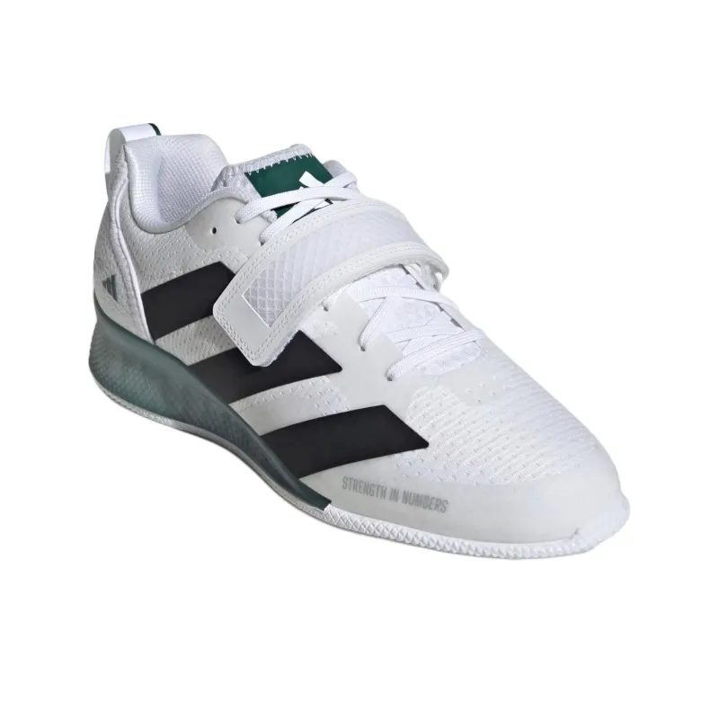 Adidas Adipower 3 Cloud White Core Black Collegiate Green-2