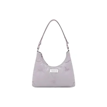 Maison Margiela Glam Slam Full Grain Nappa Leather Hobo Bag Shoulder Bag Small Size Women's Light Purple