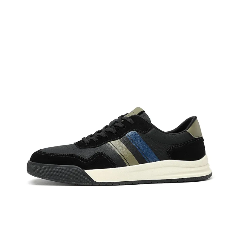 SEPTWOLVES Low Top Trendy Color Blocking Commute Minimalist Style Men's Skateboard Shoes HD-5