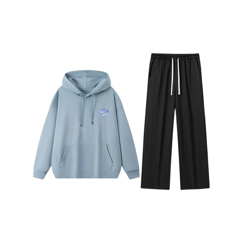 Small Columns Under The Sea Sweatshirt Set Unisex-33