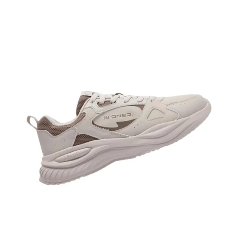 361° Anti-Slip And Wear-Resistant Water-Resistant Low-Top Casual Running Shoes Men's Beige Brown-1