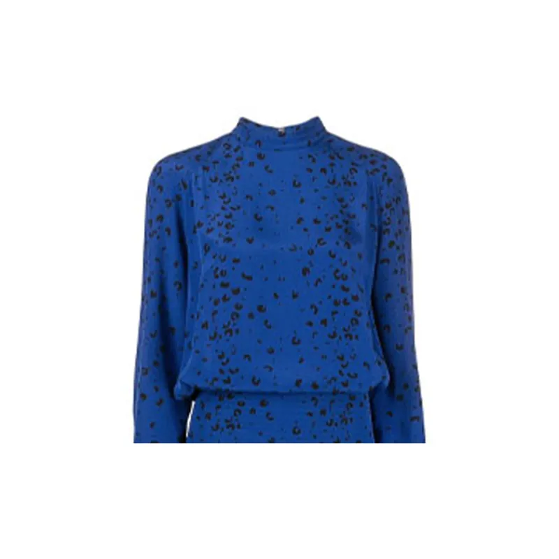 KENZO Long-Sleeved Dresses Women's Blue-4