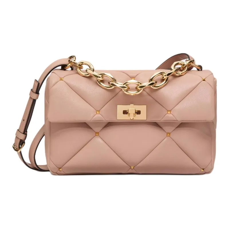 Valentino GARAVANI Nappa Leather Shoulder Bag Women's Pink-0