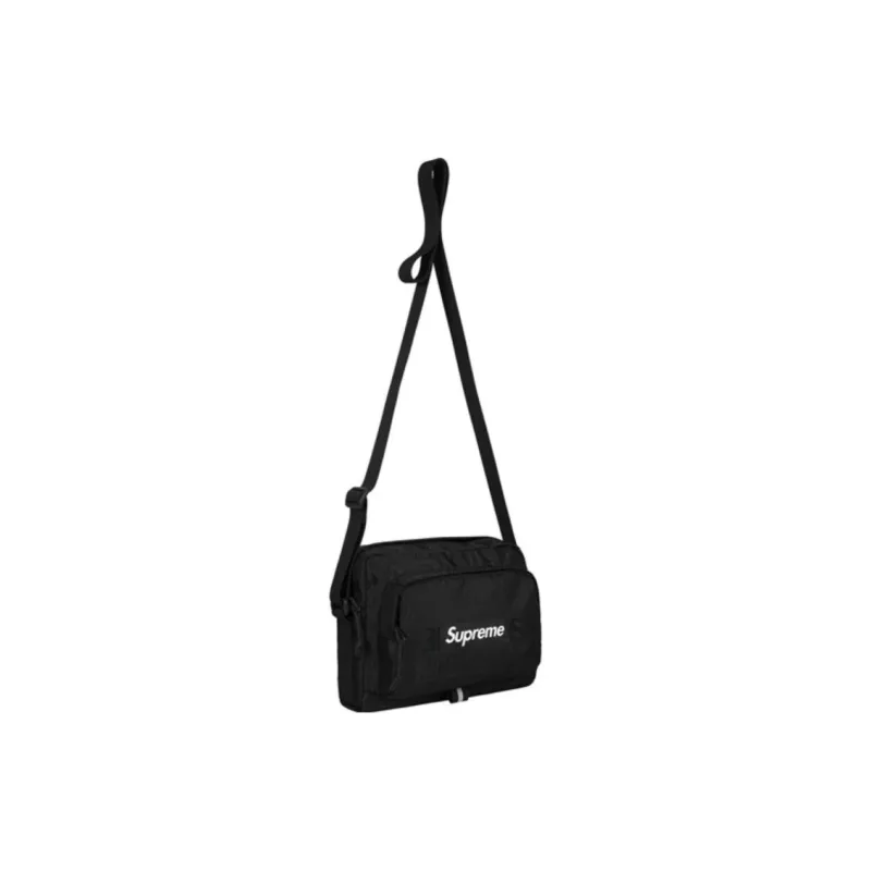 Supreme Nylon Crossbody Bag, Shoulder Bag Regular Unisex Black-2