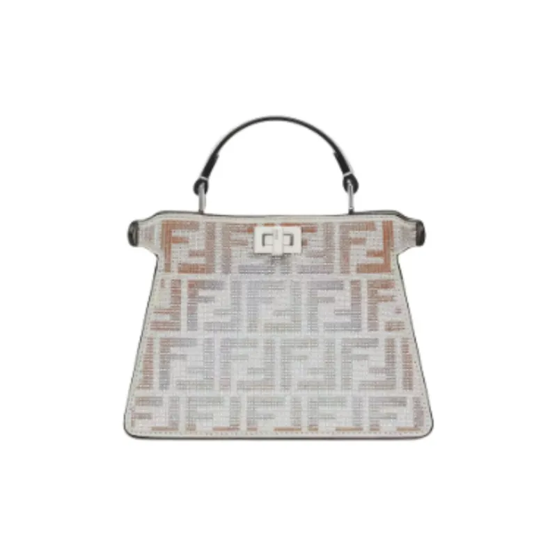 FENDI Crystal Handbag Women's White-2