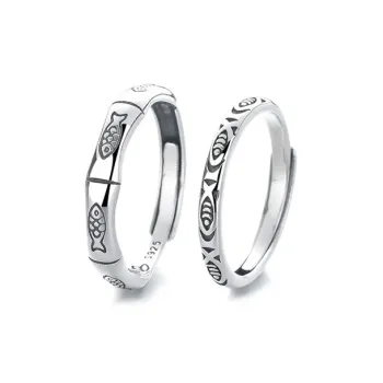 GLOIRE S925 Rings Unisex Minimalist Style Fashion Niche Design Advanced Touch Romantic Date Versatile Commute