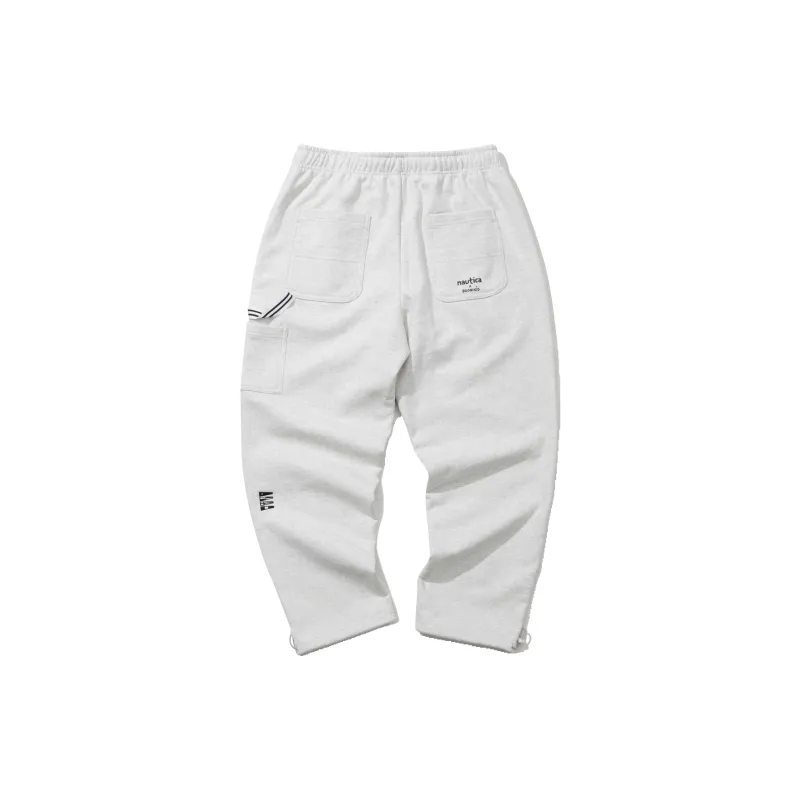 Nautica White Sail Knitted Fabric Pants Unisex-1