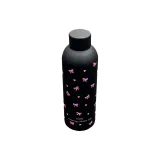Red Wine Bottle Insulated Cup Black Butterfly