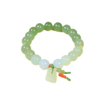 Jade Charm Yao Hetian Jade Bracelets White Jade/Pale Greenish White Jade Unisex