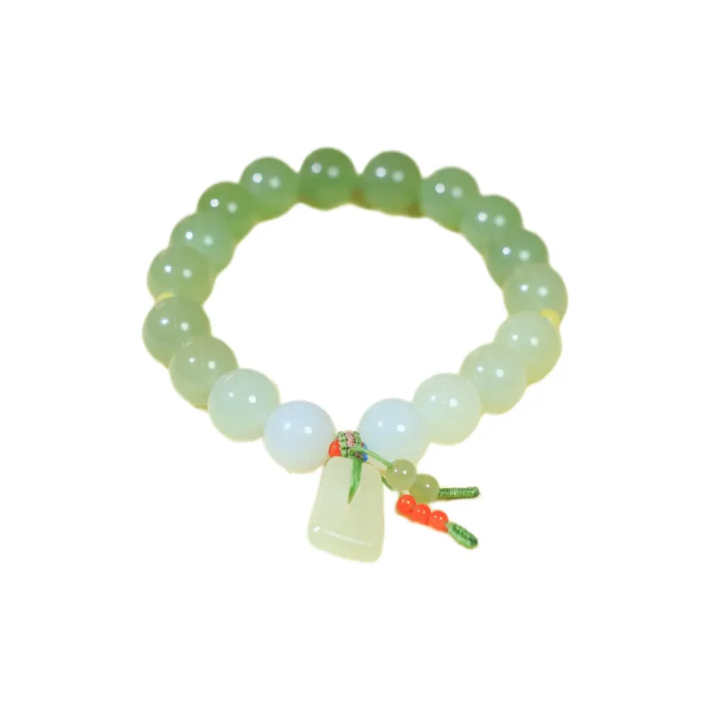 Jade Charm Yao Hetian Jade Bracelets White Jade/Pale Greenish White Jade Unisex-0