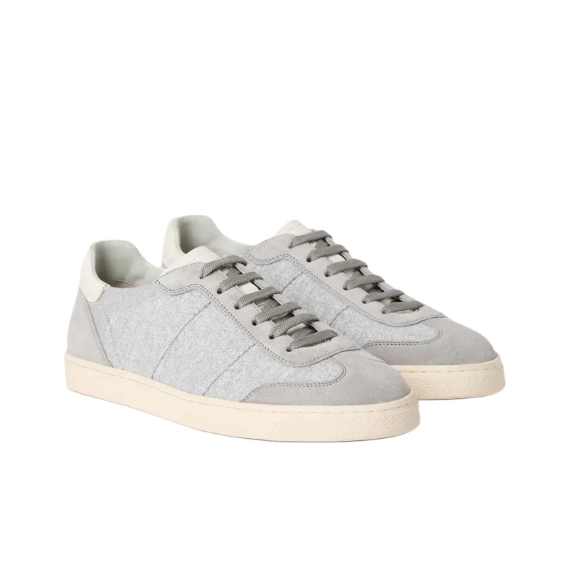 Brunello Cucinelli Low Top Skateboard Shoes Men's Gray-2