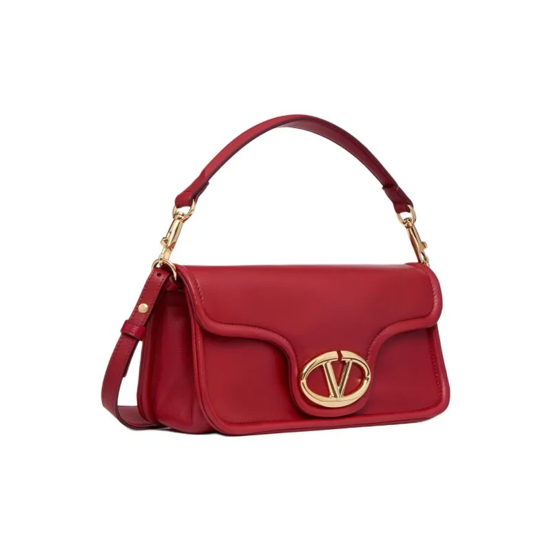 Valentino GARAVANI Leather One Shoulder Handbags Medium Size Women's Red-1