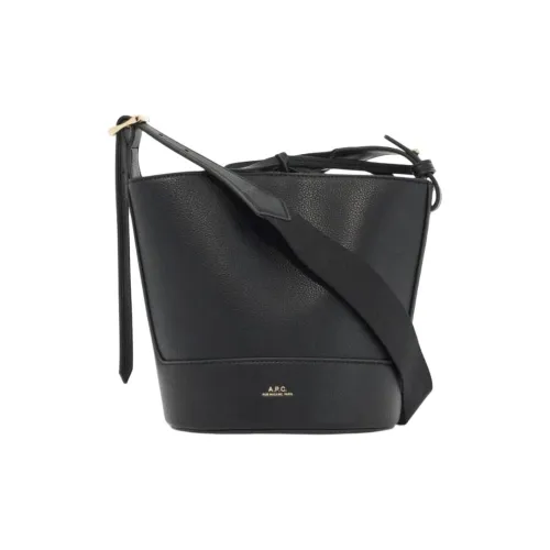 A.P.C Ana Logo Stamp Bucket Bag