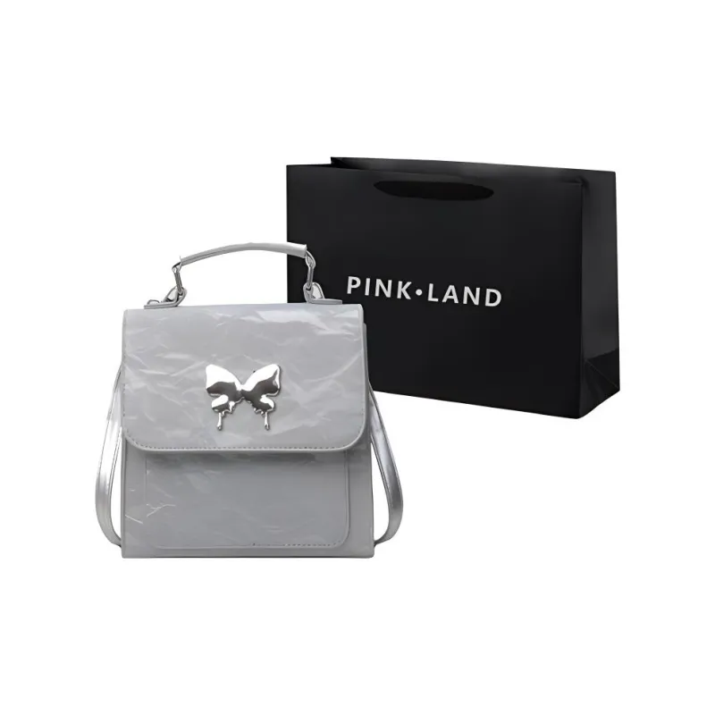 PINK·LAND PU Handbag Regular Women's White/Pink/Blue/Green/Black/Gray-30